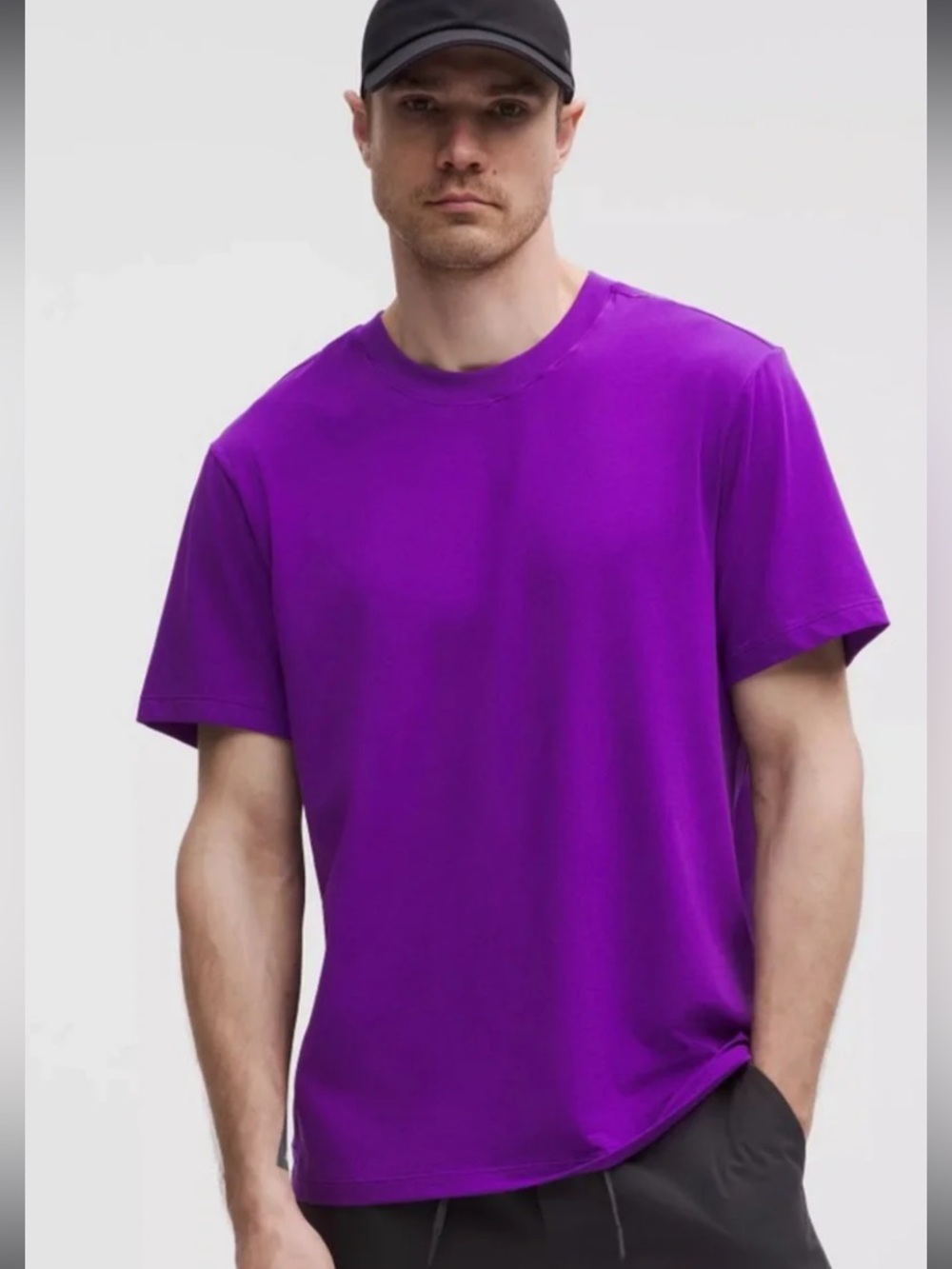 Lululemon Zeroed In Crew Neck T-Shirt Vibrant Purple College Small LSU TCU KSU